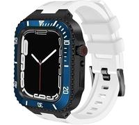 Custodia in ceramica con kit di modifica del nastro, per 8 7 45 mm Set di modernizzazione della cinghia in silicone in acciaio inossidabile in metallo 45 mm , per la serie IWatch 6 SE 5 444 mm, 45mm