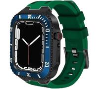 Custodia in ceramica con kit di modifica del nastro, per 8 7 45 mm Set di modernizzazione della cinghia in silicone in acciaio inossidabile in metallo 45 mm , per la serie IWatch 6 SE 5 444 mm, 44mm