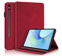 Custodia in ecopelle per Samsung Galaxy Tab S10 FE Plus, colore: rosso