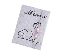 Custodia in feltro spesso per certificato di gravidanza, con tasca organizer per documenti ospedalieri e assicurativi