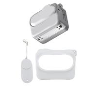 Custodia in Gomma, Custodia Protettiva in Silicone per Go 3, Copertura Completa in Gomma e Copriobiettivo, Accessori di Protezione in Gomma per Go 3 Action Camera