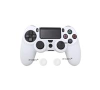 Custodia in gomma siliconica morbida bianca per Sony PlayStation Dualshock 4 PS4 DS4 Pro Slim Controller + 2 pollici