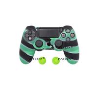 Custodia in gomma siliconica morbida mimetica verde per Sony PlayStation Dualshock 4 PS4 DS4 Pro Slim Controller