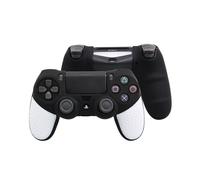 Custodia in gomma siliconica morbida nera e bianca per Sony PlayStation Dualshock 4 PS4 DS4 Pro Slim Controller