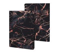 Custodia in lamina d'oro rosa marmo nero compatibile per iPad 2019/2020/2021 (10,2 pollici) custodia protettiva con funzione sleep/wake
