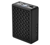 Custodia in lega di alluminio per Raspberry Pi 5 con colonna di raffreddamento integrata, guscio in metallo per dissipazione del calore passiva di ampia area per una migliore gestione termica e