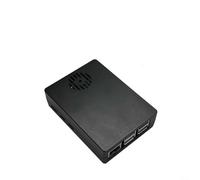 Custodia in lega di alluminio per Raspberry Pi 5 con ventola PWM, dissipatore di calore integrato e cuscinetto termico, guscio protettivo in metallo, nero, 92 x 66 x 28 mm (senza ventola)