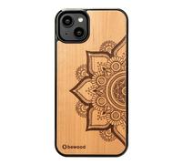 Custodia in legno Bewood per iPhone 15 Plus MANDALA ALBERO DI MELI