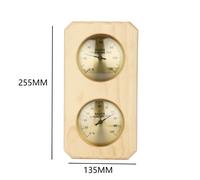 Custodia in legno da parete per sauna termometro e igrometro doppio display