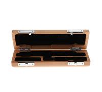 Custodia in legno per accessori per parti | ive custodia rigida per piccola chiave di C, design a fiato con scanalatura | archiviazione sicura, scomparto morbido | legno naturale, ioni perfetti,