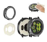 Custodia in metallo per Garmin vívoactive 5 / Active 5 - Compatibile con entrambi i modelli - Cassa e coperchio posteriore e panno di pulizia inclusi, anti-graffio, resistente alle cadute, protezione