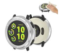 Custodia in metallo per Garmin vívoactive 5/Active 5, compatibile con entrambi i modelli, include custodia, coperchio posteriore e panno per la pulizia, anti-graffio e anti-caduta, protezione ottimale