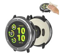 Custodia in metallo per Garmin vívoactive 5/Active 5, compatibile con entrambi i modelli, include custodia, coperchio posteriore e panno per la pulizia, anti-graffio e anti-caduta, protezione ottimale