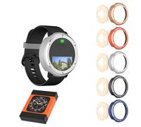 Custodia in metallo per Garmin Vivoactive 5/Active 5 Smartwatch lunetta custodia protettiva rigida di ricambio tinta unita (grigio)