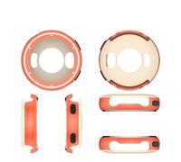 Custodia in Metallo per Garmin Vivoactive 5, Copertura Protettiva ad Anello con Lunetta Rigida Anti-collisione e Antigraffio per Garmin Active 5 Orologio intelligente Accessories (Arancione)