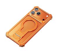 Custodia in Metallo Per IPhone 17 Pro/17 Pro Max - Cover Con Supporto Magnetico Girevole A 360°, Protezione Sismica Su Quattro Angoli E Design Minimalista Senza Cornice,17pro