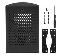 Custodia in metallo per Raspberry Pi, modelli compatibili. Custodia in metallo con staffe rimovibili per il montaggio a parete, protezione robusta e