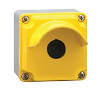 Custodia in metallo vuota 1 foro coperchio giallo con LPZM1A5P
