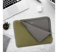 Mobilis Custodia in Neoprene per Laptop 12,5-14'', Custodia Protettiva per PC/Notebook/Ultrabook fino a 14'', compatibile con MacBook Air/Pro 13,3'', Kaki/Grigio