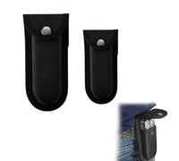 Custodia in Nylon per Coltello,Custodia per Coltelli Pieghevole,Porta Coltello Da Cintura,Borsa Per Coltelli Pieghevole,Cintura Sacchetto per Coltello per Coltelli Tascabili,Colore Nero,2 Pezzi