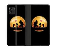 Custodia in pelle a portafoglio per Samsung Galaxy A03 Manga Dragon Ball Vintage