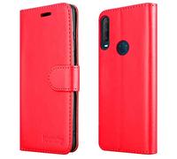 Custodia in pelle a portafoglio per telefono cellulare Alcatel 1S 2020, con supporto