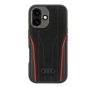 Custodia in pelle Audi MagSafe nera per iPhone 16