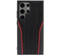Custodia in pelle Audi MagSafe nera per Samsung Galaxy S24 Ultra.