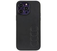 Custodia Audi in ecopelle, nera - iPhone 14 Pro Max