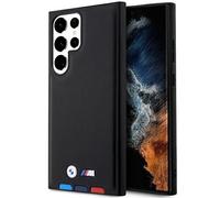 Custodia in pelle BMW nera per Samsung Galaxy S23 Ultra.