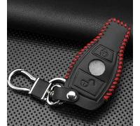 Custodia in pelle con 2 pulsanti per chiavi auto Mercedes A180 A200 A260 per modello AMG, guscio rigido e protezione antigraffio