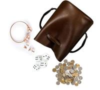 Custodia in pelle con coulisse Custodia in pelle nera | Piccola custodia regalo, borse trasparenti per caramelle, borse con coulisse nere, pelle PU per uomini e donne per dadi,