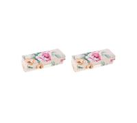 Custodia in pelle con specchio blu per trucco e rossetto, Set da 2 (beige), as described, come descrizione