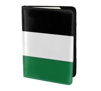 Custodia in pelle con stampa bandiera palestinese, accessori da viaggio, porta passaporto, per donne e uomini, nero, Taglia unica