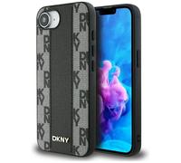 Custodia in pelle DKNY MagSafe nera per iPhone 16e
