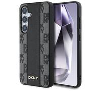 Custodia in pelle DKNY MagSafe nera per Samsung Galaxy S25.