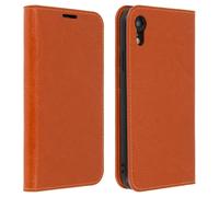 Custodia Apple iPhone XR in Pelle Portafoglio Funzione Supporto Cammello
