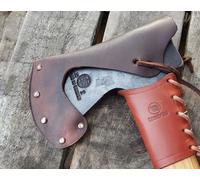 Custodia In Pelle Marrone Per Attrezzo Bushcraft Hultafors H 008 SV