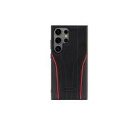 Custodia in pelle nera Audi MagSafe per Samsung Galaxy S24 Ultra.