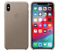 Custodia In Pelle Originale Apple Per iPhone XS Max - Grigio Taupe - Nuova