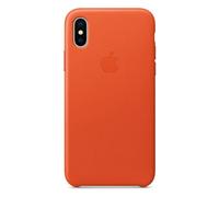 Custodia In Pelle Originale Per Apple iPhone X - Arancione Vivo - Nuova