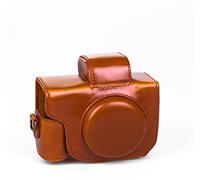 Custodia in pelle per Canon g5 X colore marrone chiaro