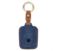 Custodia in pelle per chiave BMW per i3 i8 2014+ anni di modello progettato per evitare rotture e graffi della chiave del telecomando (blu)