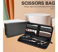 Custodia in pelle per forbici, borsa organizer per attrezzi da parrucchiere per forbici, pettini, protezione per attrezzi da stilista, articoli essenziali per il ritorno a scuola, viaggi e vacanze, ac