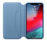 Custodia in pelle per iPhone XS Max Blu - Nouvo