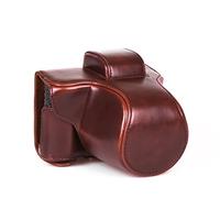 Custodia in pelle per Olympus EM10 Mark II 2 marrone