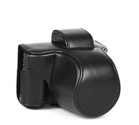 Custodia in pelle per Olympus EM10 Mark II 2 NERO