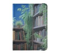 Custodia in pelle per passaporto e carte di vaccino, custodia combinata per passaporto, documenti da viaggio, custodia per passaporto con blocco RFID, essenziale da viaggio, impermeabile, 1-Book Nook
