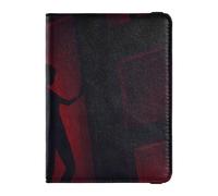 Custodia in pelle per passaporto e carte di vaccino, custodia per passaporto, documenti da viaggio, con blocco RFID, per uomini e donne, impermeabile, Arte Silhouette Mistica, 1 size, moderno