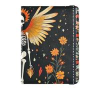 Custodia in pelle per passaporto e carte di vaccino, custodia per passaporto, documenti da viaggio, con blocco RFID, per uomini e donne, impermeabile, Design mistico di tarocchi, 1 size, moderno